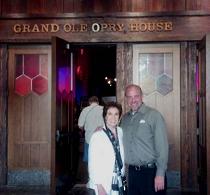 At the Opry with Todd Clevenger from Barnabas Charities on August 23, 2013